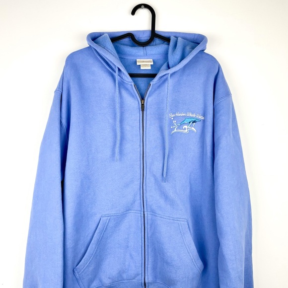 Tops - Blue Artisans hoodie with zipper, Jacket